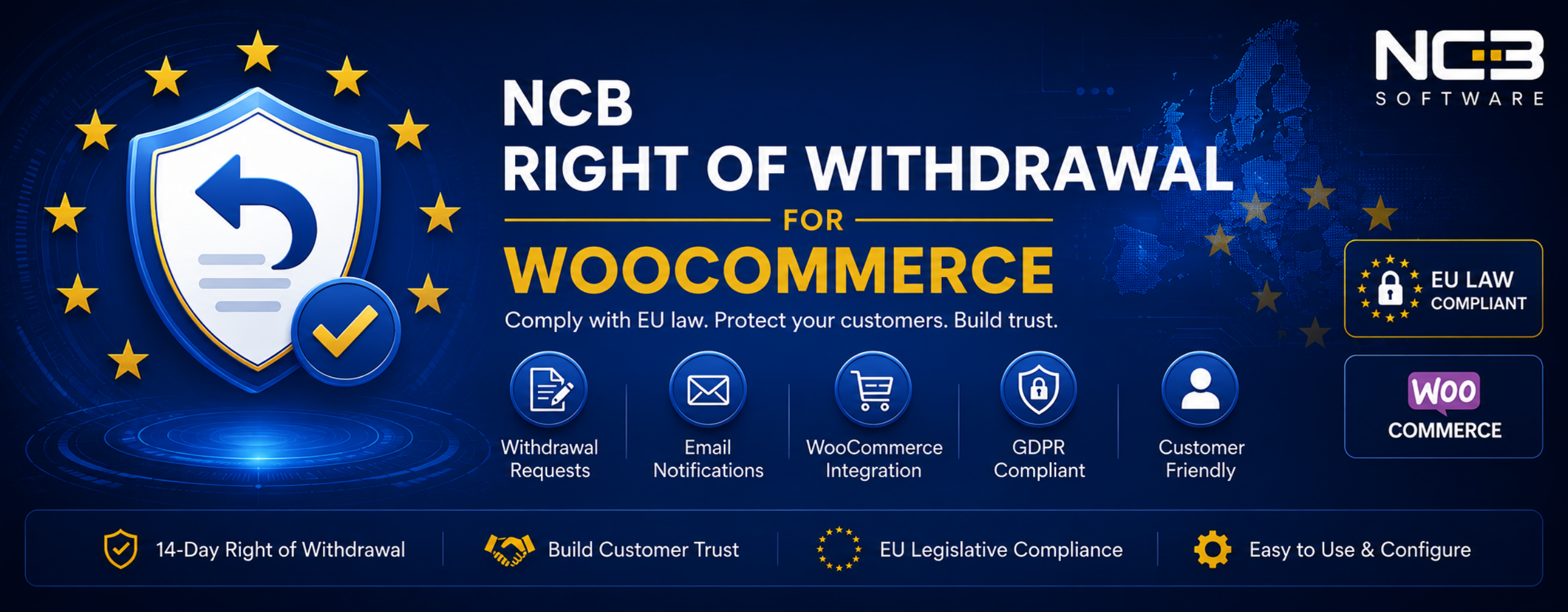 NCB right of withdrawal for woocommerce